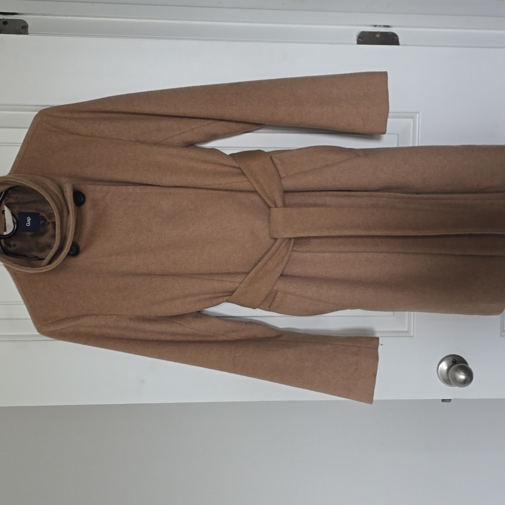 Cowl Neck Wool Coat - Gap